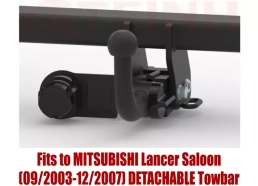 Detachable Tow Bar For MITSUBISHI Lancer Saloon (2003-2007) M-341