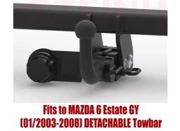 Detachable Tow Bar For MAZDA 6 Estate GY (2003-2008) M-025