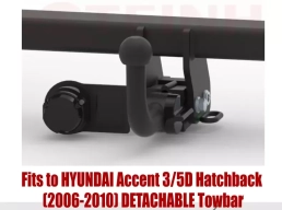 Detachable Tow Bar For HYUNDAI Accent 3/5D Hatchback 2006-10 H-210