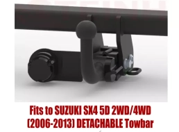 Detachable Tow Bar For SUZUKI SX4 5D 2WD/4WD (2006-2013) F-144