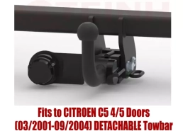 Detachable Tow Bar For CITROEN C5 4/5 Doors (2001-2004) C-033