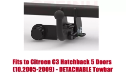 Detachable Tow Bar For Citroen C3 5Doors 2005-2009 C-031