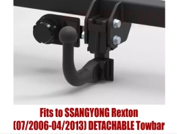 Detachable Tow Bar For SSANGYONG Rexton (excl. version with parking sensors) (2006-2013) S-461