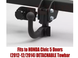 Detachable Tow Bar For HONDA Civic 5 Doors (2012-2014) H-043