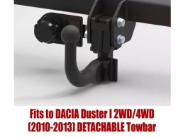Detachable Tow Bar For DACIA Duster I 2WD/4WD (2010-2013) D-013