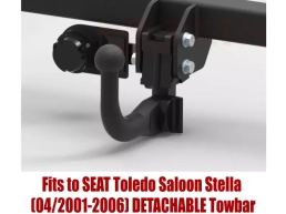 Detachable Tow Bar For SEAT Toledo Saloon Stella 2001-2006 V-060/1