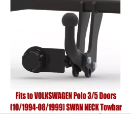 Swan Neck Tow Bar For VW Polo 3/5 Doors Hatchback   (narrow/ wide bumper)1994-1999 V-112