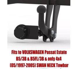 Swan Neck Tow Bar For VW Passat Estate (only 4x4) (B5/3B & B5FL/3B) (1997-2005) V-145
