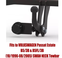 Swan Neck Tow Bar For VW Passat Estate (B5/3B & B5FL/3B) (1996-2005) V-115