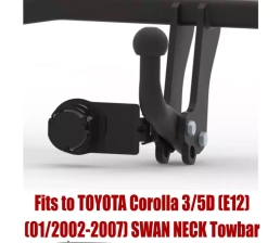 Swan Neck Tow Bar For TOYOTA Corolla 3/5D (E12) (2002-2007) T-126