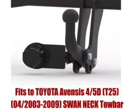 Swan Neck Tow Bar For TOYOTA Avensis 4/5D (T25) (2003-2009) T-104