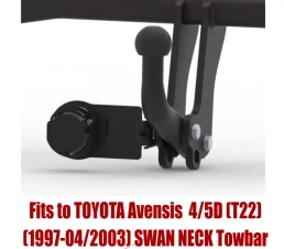 Swan Neck Tow Bar For TOYOTA Avensis 4/5D (T22) (1997-2003) T-100