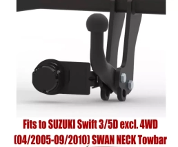 Swan Neck Tow Bar For SUZUKI Swift (3/5Doors) (excl. 4WD) (2005-2010) S-383