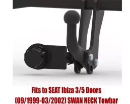 Swan Neck Tow Bar For SEAT Ibiza 3/5 Doors Hatchback 1999-2002 S-142/1