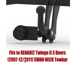 Swan Neck Tow Bar For RENAULT Twingo II 3 Doors (2007-2011) R-136