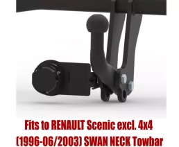 Swan Neck Tow Bar For RENAULT Scenic (excl. 4x4) (1996-2003) R-100