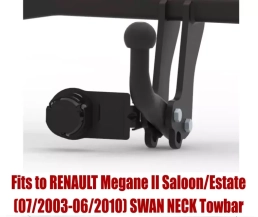 Swan Neck Tow Bar For RENAULT Megane II Saloon/Estate (Grand Tour) (2003-2010) R-093