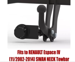 Swan Neck Tow Bar For RENAULT Espace IV & Grand Espace 2002-2014 R-035