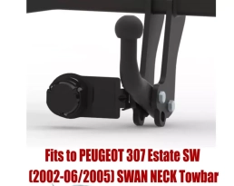 Swan Neck Tow Bar For PEUGEOT 307 Estate SW (2002-2005) P-064