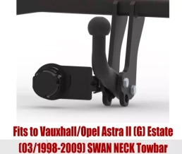 Swan Neck Tow Bar For Vauxhall/Opel Astra II (G) Estate (1998-2009) O-113
