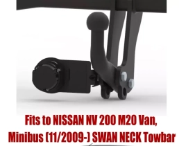 Swan Neck Tow Bar For NISSAN NV 200 M20 Van, Minibus (2009-) N-082