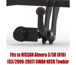 Swan Neck Tow Bar For NISSAN Almera 3/5 Doors (N16) (2000-2007) N-012