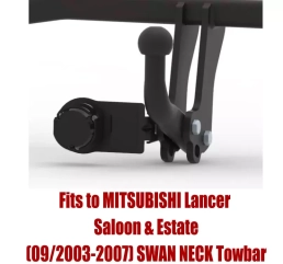 Swan Neck Tow Bar For MITSUBISHI Lancer Saloon/Estate (2003-2007) M-340