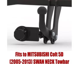 Swan Neck Tow Bar For MITSUBISHI Colt 5 Doors (2005-2013) M-310