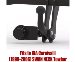 Swan Neck Tow Bar For KIA Carnival I (1999-2006) K-009