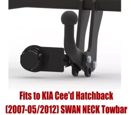 Swan Neck Tow Bar For KIA Cee'd Hatchback (2007-2012) K-001