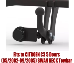 Swan Neck Tow Bar For CITROEN C3 5 Doors (2002-2005) C-025