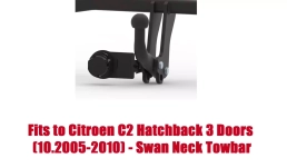 Swan Neck Tow Bar For Citroen C2 Hatchback 3 Doors (2005-2010) C-017