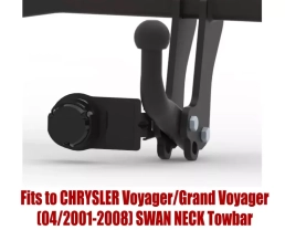 Swan Neck Tow Bar For CHRYSLER Voyager/Grand Voyager (2001-2008) C-200/1
