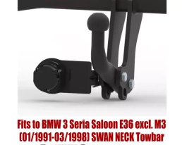 Swan Neck Tow Bar For BMW 3 Series E36 Saloon (1991-1998) B-040