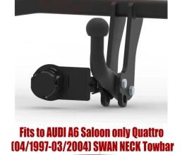 Swan Neck Tow Bar For AUDI A6 Saloon (only Quattro) (1997-2004) A-086