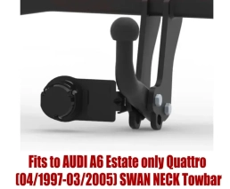 Swan Neck Tow Bar For AUDI A6 Estate (only Quattro) (1997-2005) A-086