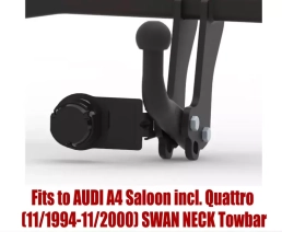Swan Neck Tow Bar For AUDI A4 Saloon (incl. Quattro) (1994-2000) A-079