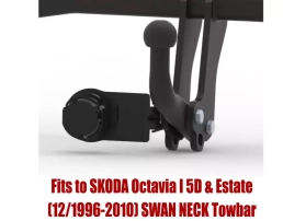 Swan Neck Tow Bar For SKODA Octavia I 5D & Estate 1996-2010 V-056