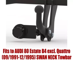 Swan Neck Tow Bar For AUDI 80 Estate B4 (excl. Quattro) (1991-1995) A-052