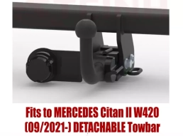 Detachable Tow Bar For MERCEDES Citan II/Tourer W420 (excl. AdBlue) (2021-) R-140