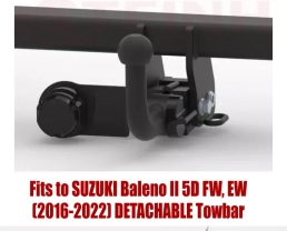 Detachable Tow Bar For SUZUKI Baleno II 5D (FW, EW) (2016-2022) S-379