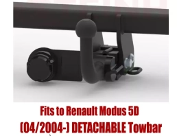 Detachable Tow Bar For RENAULT Modus I 5D (2004-12) R-050