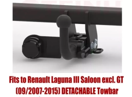 Detachable Tow Bar For RENAULT Laguna III 5D (excl. GT) (2007-15) R-083
