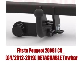 Detachable Tow Bar For PEUGEOT 2008 I CU_ (2012-2019) P-051