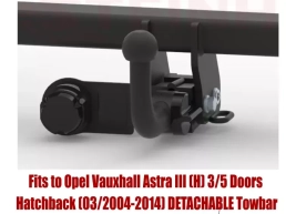 Detachable Tow Bar For VAUXHALL Astra III H 3/5D (2004-2014) O-117