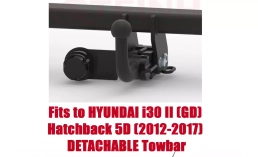 Detachable Tow Bar For HYUNDAI i30 Hatchback 2012-17 K-056