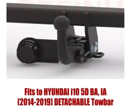 Detachable Tow Bar For Hyundai i10 (BA, IA) 5D (2014-2019) H-235