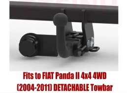 Detachable Tow Bar For FIAT Panda II (2004-2011) F-124