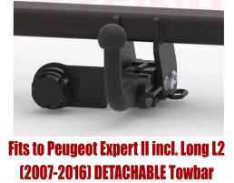 Detachable Tow Bar For PEUGEOT Expert II (incl. Long L2) (excl. version with height control suspension (2007-2016) F-149