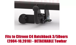 Detachable Tow Bar For Citroen C4 I Hatchback 2004-2010 C-029